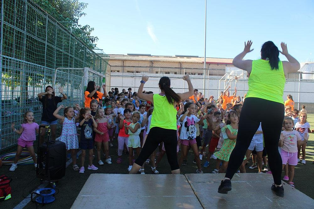Una de las actividades del campamento.