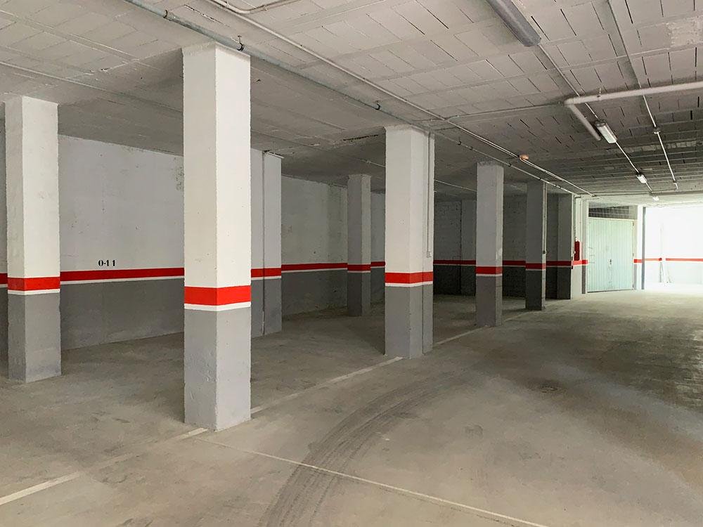 Interior del parking ubicado en la calle San Vicente.