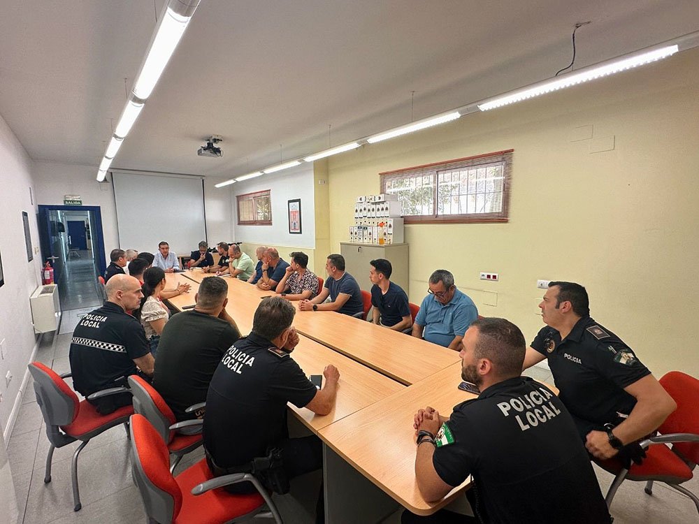 Reunión de la Junta Local de Seguridad para l Feria de Baeza.