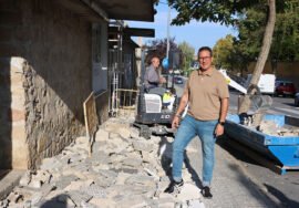 Jerónimo García, ha visitado la obra que el Ayuntamiento esta acometiendo.
