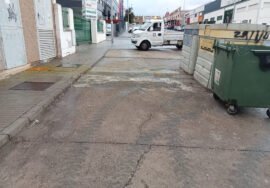 Estado en el que se encuentra el Polígono Industrial de Úbeda tras su limpieza.