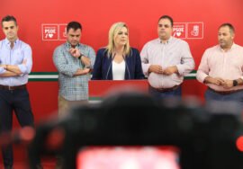 Lola Marín, durante la rueda de prensa.