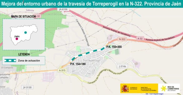 Mapa del tramo de la actuación.