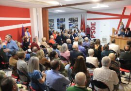 El ministro de Transformación Digital, Óscar López, en el acto de inicio del curso político en Baeza.