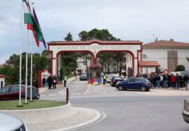 Llegada de los aspirantes a la academia de la Guardia Civil de Baeza.