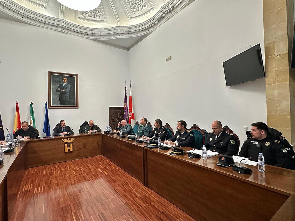Reunión de la Junta Local de Seguridad de Baeza.