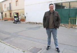 Jerónimo García visita las obras en la calle San Francisco.