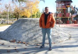 El concejal de Mantenimiento, Jerónimo García, durante su visita a las obras.