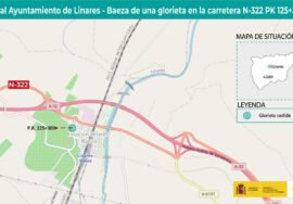 Mapa con la ubicación de la glorieta.- MINISTERIO DE TRANSPORTES