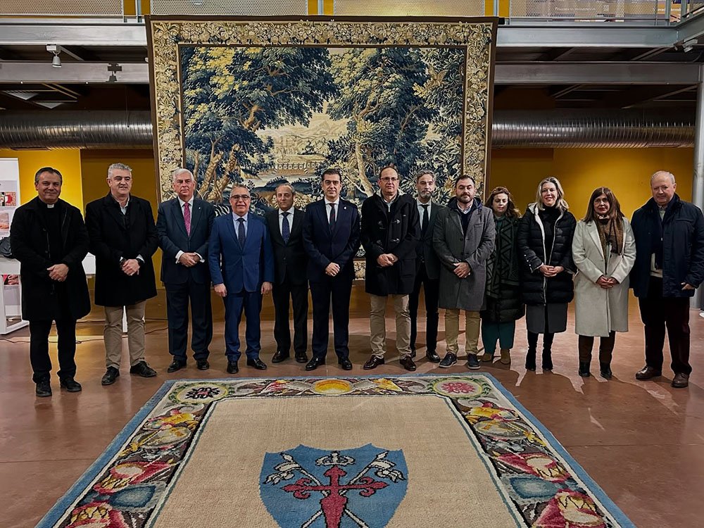 Inauguración en Baeza de la exposición 'Real Fábrica de Tapices. Más de 300 años de historia ininterrumpida'.
