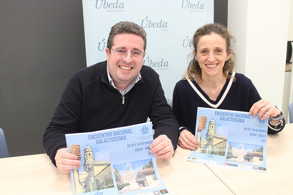 Presentación del Encuentro Nacional de Galactosemia2025, en Úbeda.