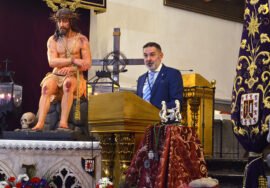 Juan Ángel Gómez Cano, durante su Pregón.