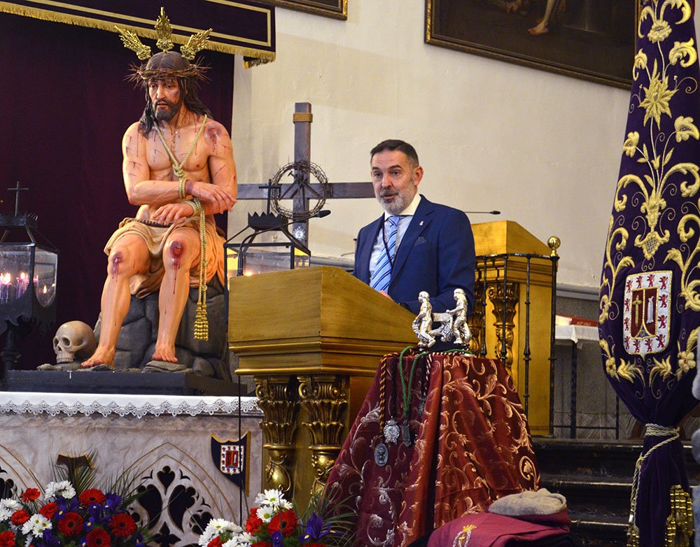 Juan Ángel Gómez Cano, durante su Pregón.