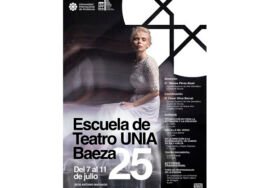 Cartel de la Escuela de Teatro de la UNIA