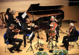 Actuación del pianista Christian Zacharias y el Cuarteto de Leipzig