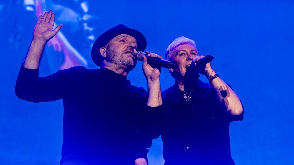 Los Pecos, durante su concierto.
