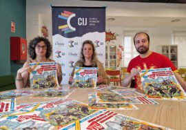 Eva Tíscar, Natalia Pérez y Francisco J. Almagro, durante la presentación del evento.