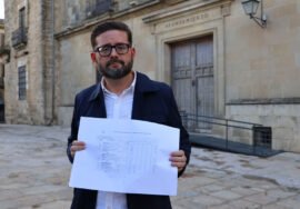 Pedro Jesús López, tras su intervención.