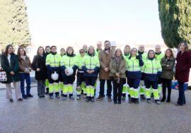 Visita al alumnado de la Escuela Taller en Úbeda.