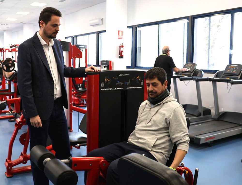Instalaciones del Gimnasio Fitness Municipal en el Complejo Polideportivo 'Antonio Cruz'.