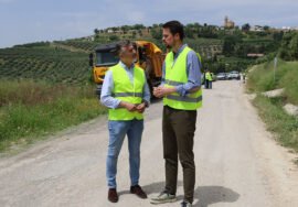 José Luis Agea y Francisco Javier Lozano, durante su visita a estas obras