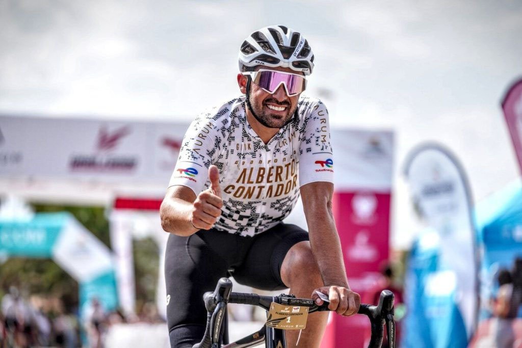 El exciclista español Alberto Contador- AURUM BIKES
