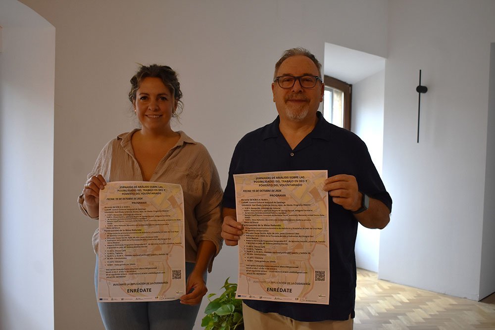 Presentación de las ‘Jornadas de análisis sobre el trabajo en red y el fomento del voluntariado’.